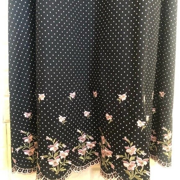 Coldwater‎ Creek Polk dot embroidered scallop edge - Picture 4 of 6